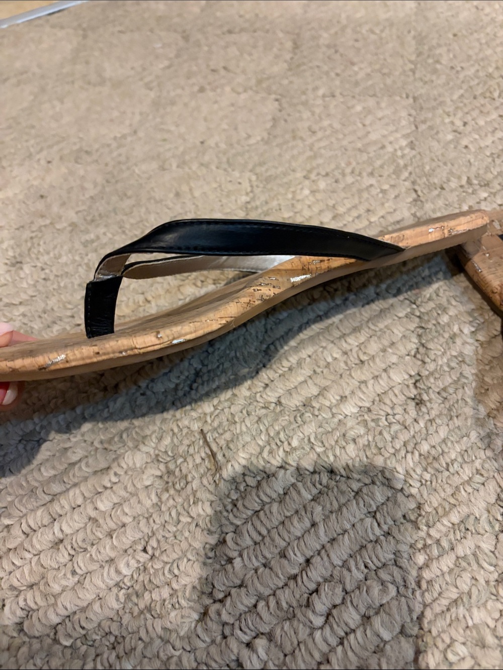 Kork-Ease Black Strap Cork Footbed Flip Flop - Picture 5 of 11